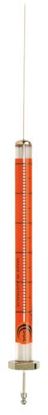 Image de Seringues 10µl (couleur orange foncé) pour passeur Agilent à aiguille fixe, jauge 23, long. 42mm, conique