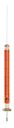 Image de Seringues 10µl (couleur orange foncé) pour passeur Agilent à piston flexible Superflex et aiguille fixe, jauge 23, long. 42mm, conique