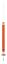 Image de Seringue 10µl (couleur orange foncé) pour passeur Agilent à aiguille fixe, jauge 26, long. 42mm, conique