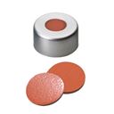 capsules-aluminium-laqué-incolore-11-mm-à-sertir-avec-ouverture-centrale-et-joint-caoutchouc-naturel-rouge-orangébutyl-rouget-ef-transparent-par-1000